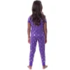 Polly Pocket Girls' Animated Series Heart Shirt Pants Jogger Pajama Set Purple