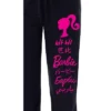 Barbie Womens' All Around The World Languages Title Sleep Pajama Pants Black