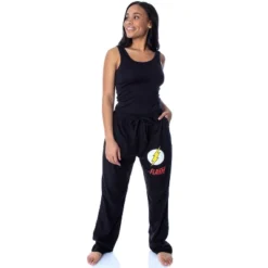 DC Comics Men's The Flash Classic Logo Loungewear Sleep Pajama Pants Black -Pure Wear Store GUEST 03801d47 0c44 400f aee5 bbb838a33825