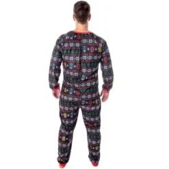Marvel Adult Superhero Trio Ugly Sweater Print One Piece Pajama Union Suit Multi -Pure Wear Store GUEST 0385c1ee d247 48b8 9dff 44952dddf89d