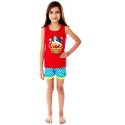 DC Comics Girls Wonder Woman Pajamas Tank Top And Shorts Pajama Set WW Logo -Pure Wear Store GUEST 06171ede b9cf 497e 9d77 8beeff3db43d