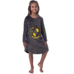 Harry Potter Girls' Hogwarts Houses Crest Raglan Pajama Nightgown-All Houses -Pure Wear Store GUEST 06519750 e1f9 47bd 947d 0bcff26ac75d