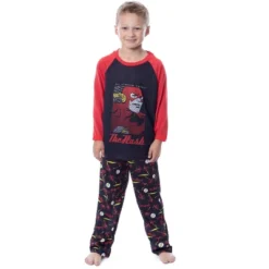 DC Boys' Classic The Flash The Crimson Comet Raglan Sleep Pajama Set Black -Pure Wear Store GUEST 0837bfc6 05c3 409f b34f 9e6c641454ad