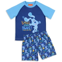 Nickelodeon Toddler Boy's Blue's Clues Smile Blue Sleep Pajama Set Short Blue -Pure Wear Store GUEST 0857001c 4a41 42fe a6db 0e686777fcbe