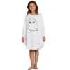 Harry Potter Pajama Girls' Hedwig Owl Micro Raschel Fleece Hi-Lo Nightgown Costume