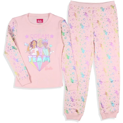 Mattel Girls' Barbie Dream Team Unicorn Best Friend Sleep Pajama Set Pink 4 Mattel Girls' Barbie Dream Team Unicorn Best Friend Sleep Pajama Set Pink - Image 4