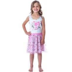 Barbie Girls' Tie-Dye Kids Tank Nightgown Pajama With Tulle Skirt Overlay Multicolor -Pure Wear Store GUEST 0da216fb 017b 46c0 87a5 57273ab01452