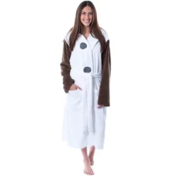 Disney Adult Frozen Snowman Olaf Costume Robe Hooded Bathrobe White -Pure Wear Store GUEST 0e651fef dbcb 45e3 a80f 9e70be0baa90