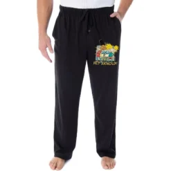 Nickelodeon Mens' Hey Arnold! Bro It Out 90s Kid Gerald Sleep Pajama Pants Black -Pure Wear Store GUEST 0f49b0bc 1b92 4482 b3ec d798af78f8c2