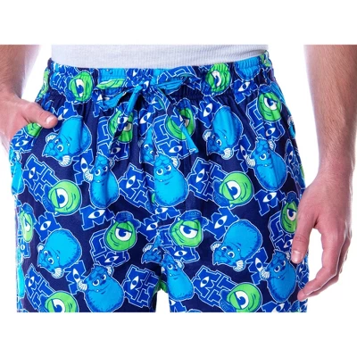 Disney Men's Monsters Inc. Monsters University Mike And Sulley Pajama Pants Blue 1 Disney Men's Monsters Inc. Monsters University Mike And Sulley Pajama Pants Blue