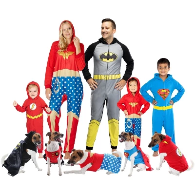 DC Comics Justice League Superhero Matching Family Costume Pajamas Union Suit 19 DC Comics Justice League Superhero Matching Family Costume Pajamas Union Suit - Image 19