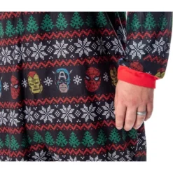 Marvel Adult Superhero Trio Ugly Sweater Print One Piece Pajama Union Suit Multi -Pure Wear Store GUEST 14251965 f855 4b9a 99c8 88e667a90611