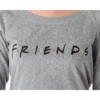 Friends TV Show Logo Juniors' Comfy Shirt And Pants Jogger Pajama Set Classic Friends Logo