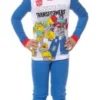 Transformers Boys' Optimus Prime Bumblebee Characters Logo Sleep Pajama Set Multicolored