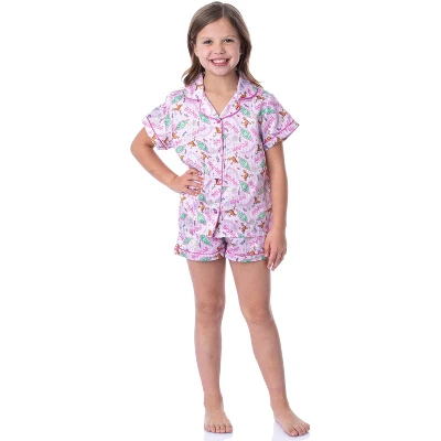 Harry Potter Girls' Honeydukes Wizarding World Sleep Pajama Set Shorts Pink 1 Harry Potter Girls' Honeydukes Wizarding World Sleep Pajama Set Shorts Pink