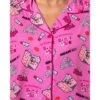 Mean Girls Women's Tossed Sleep Collared Button Down Long-Sleeve Pajama Set