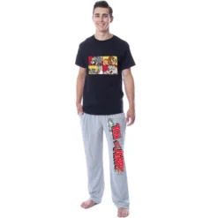 Tom And Jerry Men's Classic Characters Logo Sleep Pajama Set Multicolored -Pure Wear Store GUEST 1901e686 af4f 4ae7 8757 61bde7187915