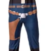 Star Wars Mens' Movie Film Han Solo Costume Footless Sleep Union Suit Multicolored