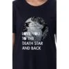 Star Wars Womens' Love You To The Death Star And Back Sleep Pajama Shirt Black