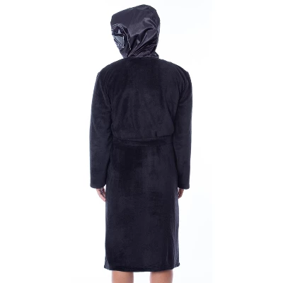 Star Wars Mens Darth Vader Costume Fleece Robe Bathrobe Black 1 Star Wars Mens Darth Vader Costume Fleece Robe Bathrobe Black
