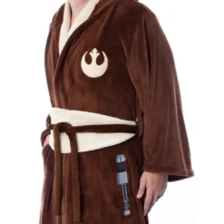 Star Wars Adult Obi-Wan Kenobi Jedi Fleece Robe Bathrobe For Men Women Brown -Pure Wear Store GUEST 1d077f1e 223c 47b7 9337 aaf9033d0dd9