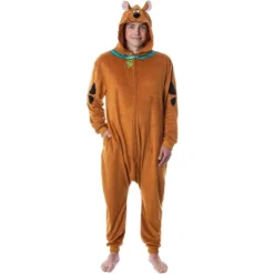 Scooby-Doo Mens' Hooded Union Suit Adult Costume Pajama Sleeper Brown -Pure Wear Store GUEST 1d33fcdc 4919 4fbf 98fe 6406e05bdca9