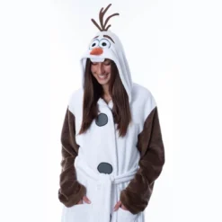 Disney Adult Frozen Snowman Olaf Costume Robe Hooded Bathrobe White -Pure Wear Store GUEST 1da443a3 eef0 4253 8b3a 5951f57ec91d