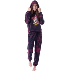 Harry Potter Womens' Hogwarts Houses Tie Dye Cropped Hooded Jogger Set -Pure Wear Store GUEST 1df774dc 0163 48a4 b4c6 2382a6f77231