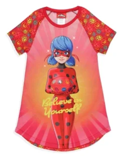 Miraculous: Tales Of Ladybug & Cat Noir Girls' Nightgown Sleep Pajama Shirt Multicolored -Pure Wear Store GUEST 1ff64dbe 5d27 48ab 8132 bfbed6debd98
