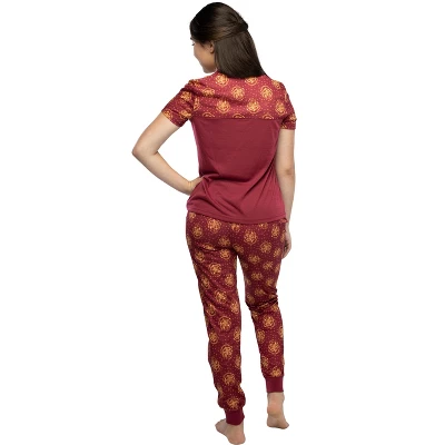 Harry Potter Short Sleeve Hogwarts Junior's Jogger PJ Pajama Set 2 Harry Potter Short Sleeve Hogwarts Junior's Jogger PJ Pajama Set - Image 2