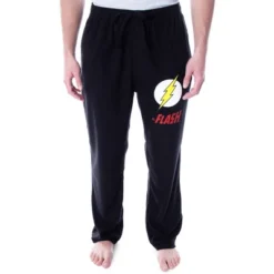 DC Comics Men's The Flash Classic Logo Loungewear Sleep Pajama Pants Black -Pure Wear Store GUEST 239dbd2e 9a99 4849 a85f 1685547c6ee6