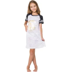Harry Potter Pajama Hogwarts Gold Crest Short Sleeve Raglan Nightgown -Pure Wear Store GUEST 26723df4 b85d 44e0 9a8b 56decb6e6bc8