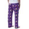 Harry Potter Womens' Luna Lovegood Glasses Chibi Allover Print Pajama Pants Purple