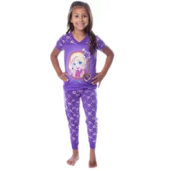 Polly Pocket Girls' Animated Series Heart Shirt Pants Jogger Pajama Set Purple -Pure Wear Store GUEST 295923bc a199 40b8 aa6f fc1c57f5ba6a