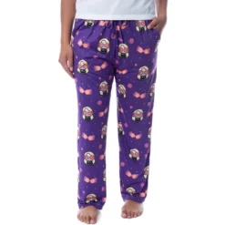 Harry Potter Womens' Luna Lovegood Glasses Chibi Allover Print Pajama Pants Purple -Pure Wear Store GUEST 29bd4b1a d748 4234 8e49 e12ad7351e92