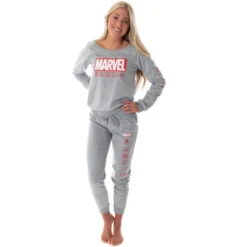 Marvel Comics Women's Juniors' Avengers Brick Logo Jogger Pajama Set 11 Marvel Comics Women's Juniors' Avengers Brick Logo Jogger Pajama Set -Pure Wear Store GUEST 2e12c8f7 8772 4900 9bba ca7328f8628f