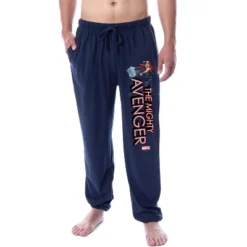 Marvel Men's Thor The Mighty Avenger Adult Jogger Pajama Pants Navy -Pure Wear Store GUEST 300c67ba 3647 49e8 82ce 1e8cb477d6cb