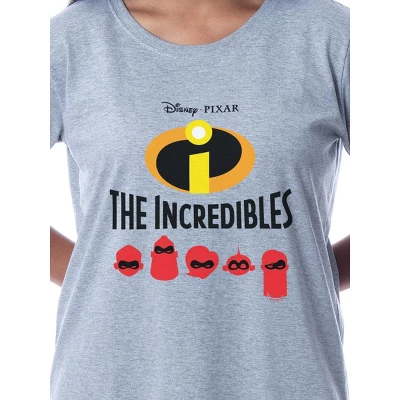 Disney Womens' The Incredibles Character Nightgown Sleep Pajama Shirt Grey 1 Disney Womens' The Incredibles Character Nightgown Sleep Pajama Shirt Grey