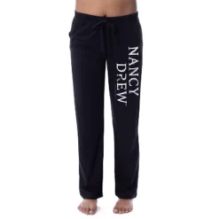 Nancy Drew Womens' TV Show Logo Icon Character Sleep Pajama Pants Black -Pure Wear Store GUEST 326a3885 6306 44f8 ae8b 792a05909935