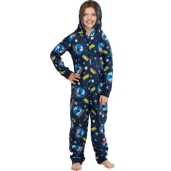 Polar Express Big Kids Believe Hooded One-Piece Footless Sleeper Union Suit -Pure Wear Store GUEST 3315b1a7 32c0 4c90 bff2 2103b975f7be
