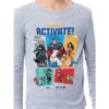 DC League Of Super-Pets Unisex Boys Girls Comic Activate! Sleep Pajama Set Grey