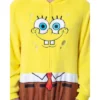Nickelodeon Mens' SpongeBob SquarePants Costume Sleep Pajama Union Suit Yellow