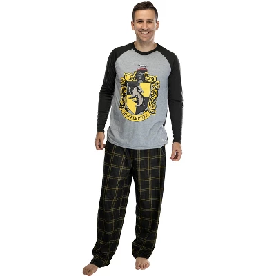 Harry Potter Men's Raglan Shirt And Plaid Pants Pajama Set 5 Harry Potter Men's Raglan Shirt And Plaid Pants Pajama Set - Image 5
