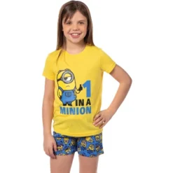 Despicable Me Girls' Movie Minions 1 In A Minion Sleep Pajama Set Shorts Multicolored -Pure Wear Store GUEST 36486784 855e 4fc3 821e dc0d24cb5c52