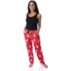 Peanuts Women's Snoopy And Woodstock Allover Print Smooth Fleece Pajama Pants