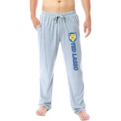 Ted Lasso Mens' TV Series Show Title Logo Character Sleep Pajama Pants Grey -Pure Wear Store GUEST 36d3a4ff 4414 4bc9 a45f acec4fa1f40c