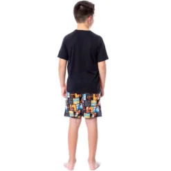 Nickelodeon Boys' Avatar The Last Airbender Cartoon Pajama Set Shorts Multicolored