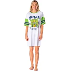 Nickelodeon Teenage Mutant Ninja Turtles Womens' Nightgown Pajama Shirt White -Pure Wear Store GUEST 39702a51 3420 46f5 97b0 f38a3f4b624a