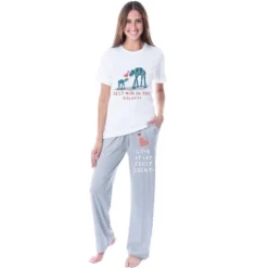 Star Wars Womens' Mother's Day Best Mom In The Galaxy Sleep Pajama Set Multicolored -Pure Wear Store GUEST 3d64a059 ed55 4393 b6ac 377a5f35421d