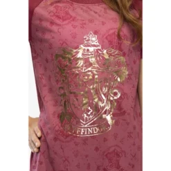 Harry Potter Juniors' Foil Print Hogwart Houses Raglan Nightgown Pajama -Pure Wear Store GUEST 3e26813f 5211 45e5 8c9e fd4e7f626c95